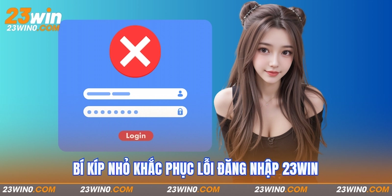 Bí kíp nhỏ khắc phục lỗi đăng nhập 23Win