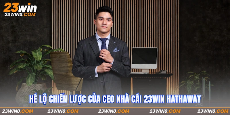 Hé lộ chiến lược của CEO nhà cái 23Win Hathaway